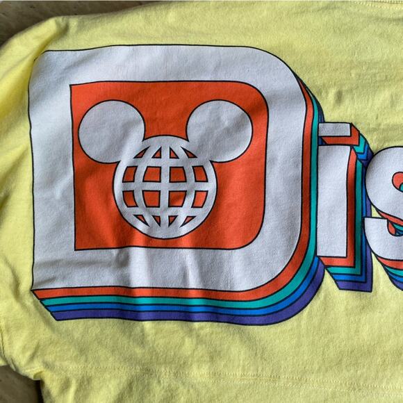 Walt Disney World Yellow Spirit Jersey Retro Style J34 - Picture 7 of 15